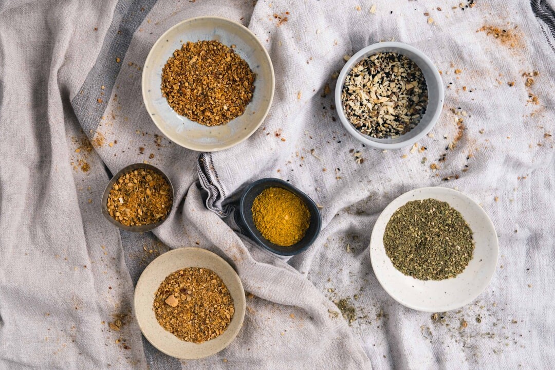 herbs and spices mixed in bowl
