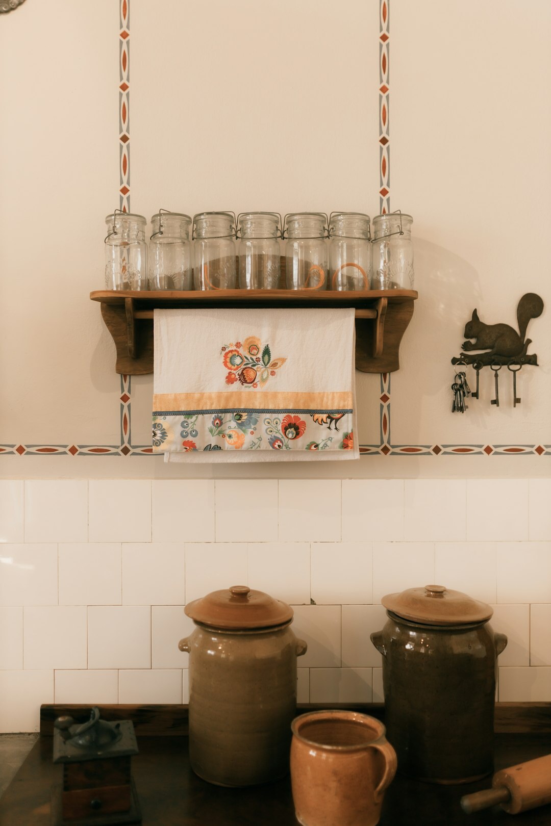 spice mix jars on kitchen counter